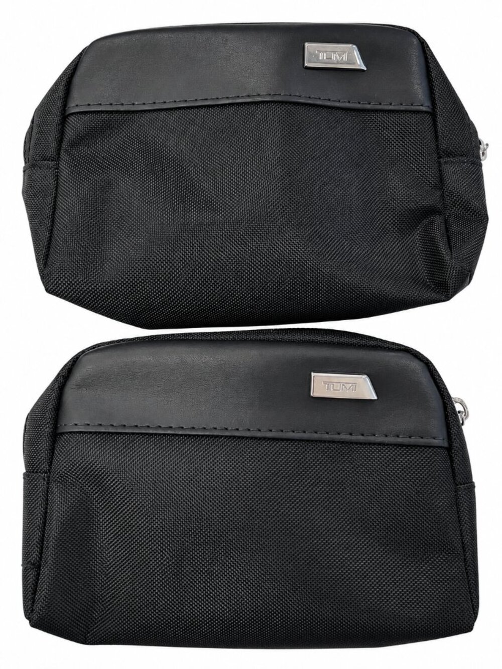 Lot of 2 TUMI x Delta One Ballistic Nylon Amenity Kit Pouches Travel Toilet